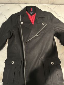Tommy Hilfiger Boys Black Coat Large