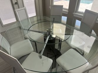 Dining Table only - Glass revolving