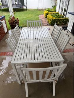 Patio table and chairs