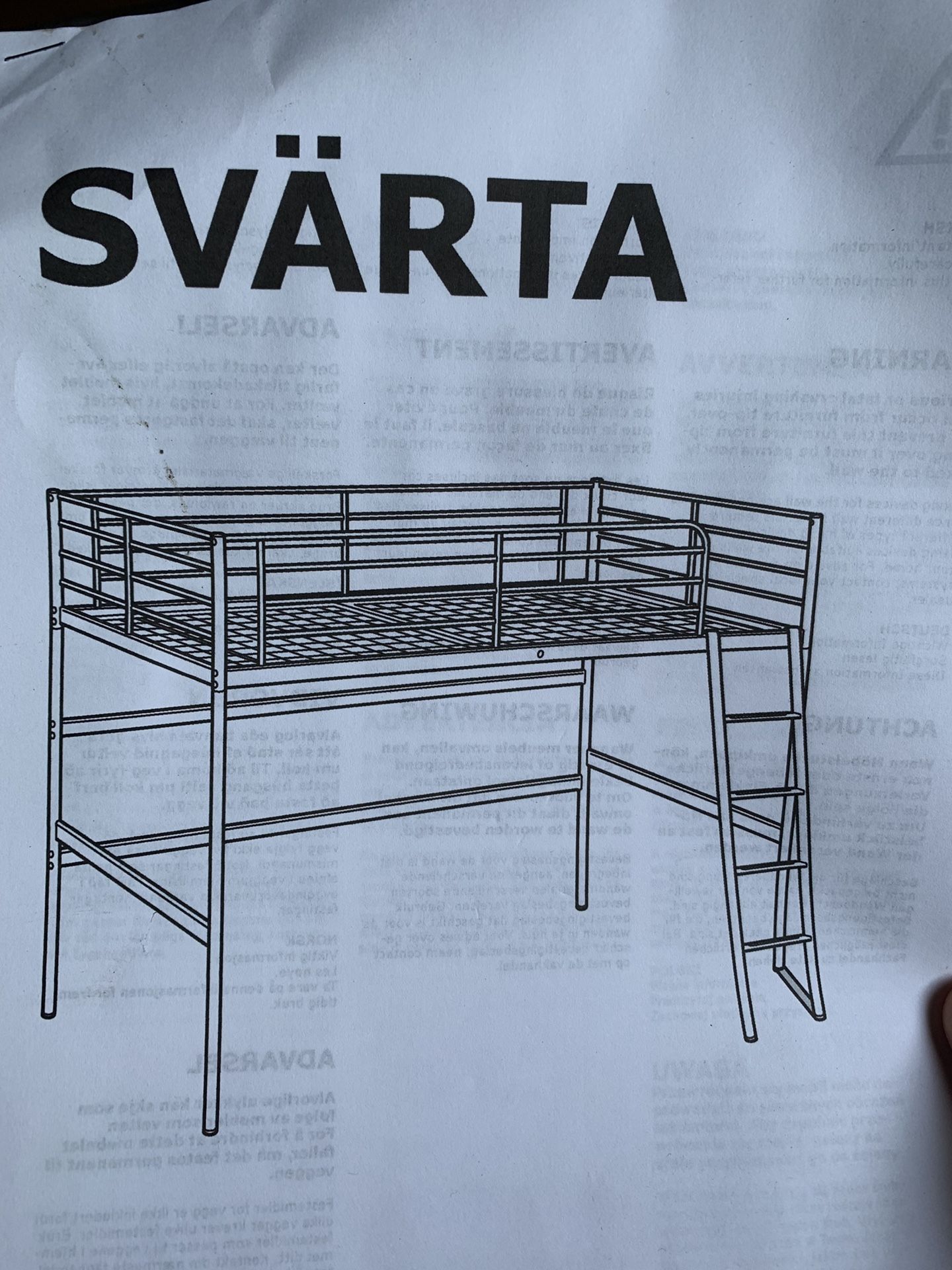 IKEA twin loft bed
