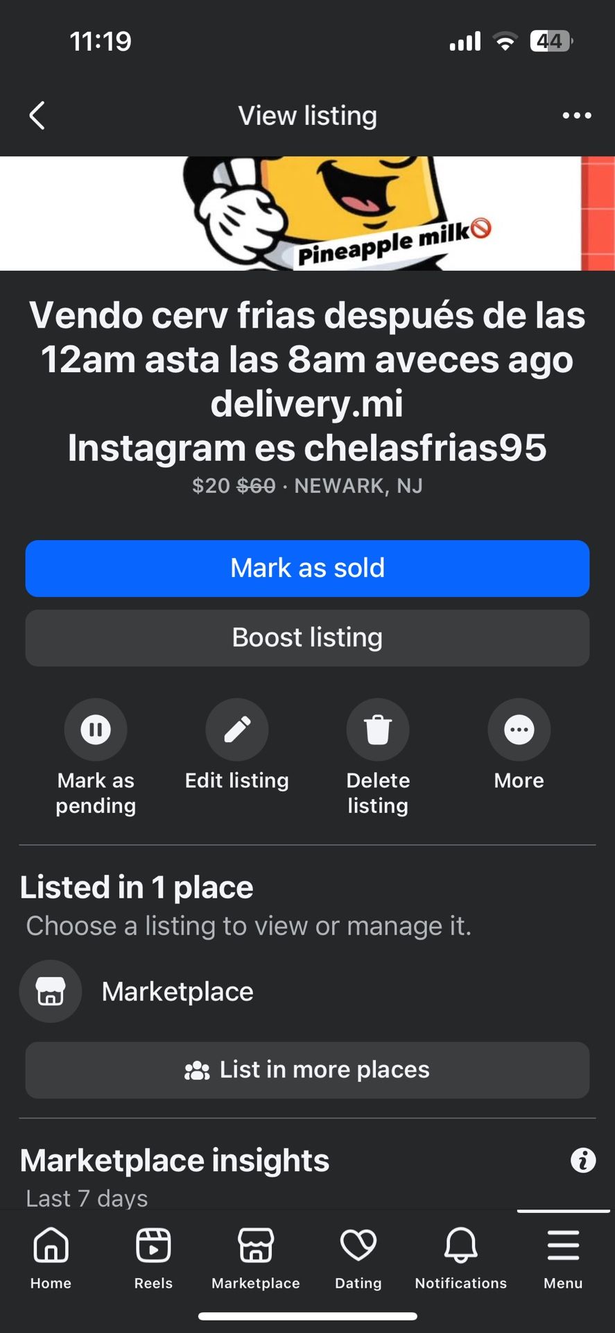 Vendo Cerv Después De Las 12 Am
