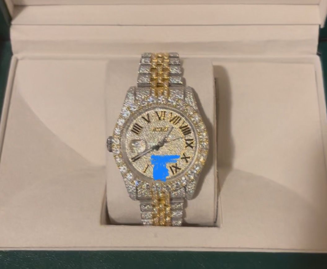 Two Tone VVS Moissanite Watch
