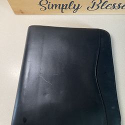 Day planner planner organizer, 13 x 11 leather