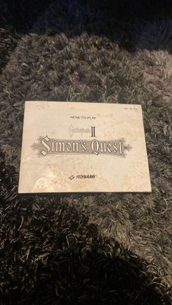 castlevania II simons quest nes manual