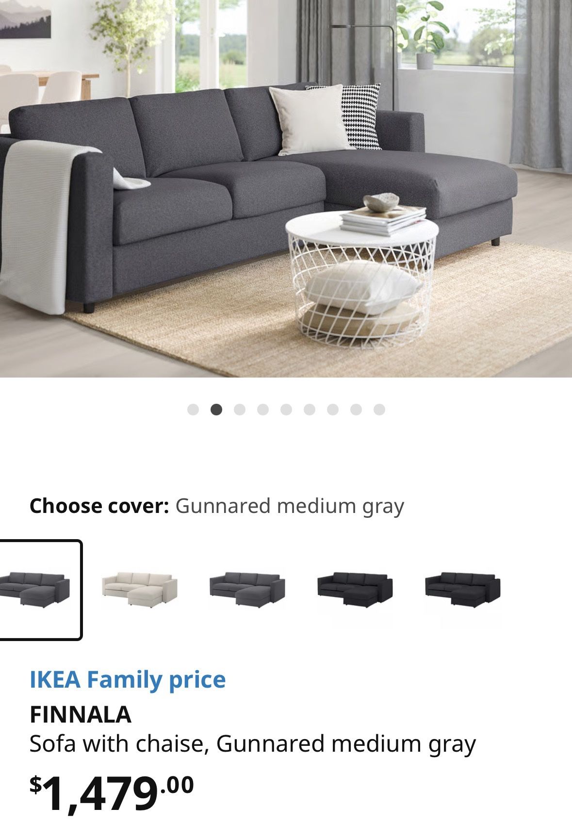 Blue Ikea Sectional Couch