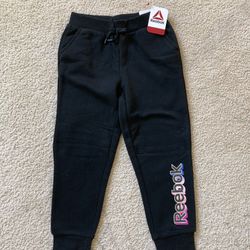 NWT Reebok Girls Fleece Jogger Size 6/6X
