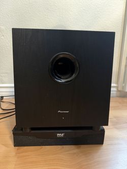 Pioneer SW-8MK2 8” Powered Subwoofer + Pyle Isolation Pad