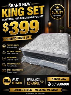 🟢NEW  PILLOWTOP SET $399