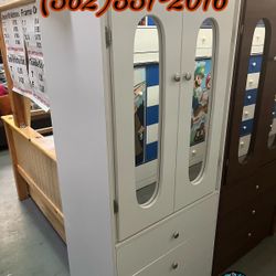 White Closet Wardrobe With Mirror New Chest Dresser Cajonera 