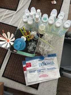 Dr. Brown’s Baby Bottle Lot and Accessories