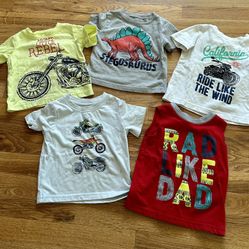 5 Baby Boy T Shirts 