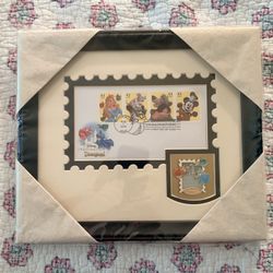 The Art Of Disney Imagination Framed Postal Cachet 2008-4 Stamps-Anaheim, Ca  With Pin