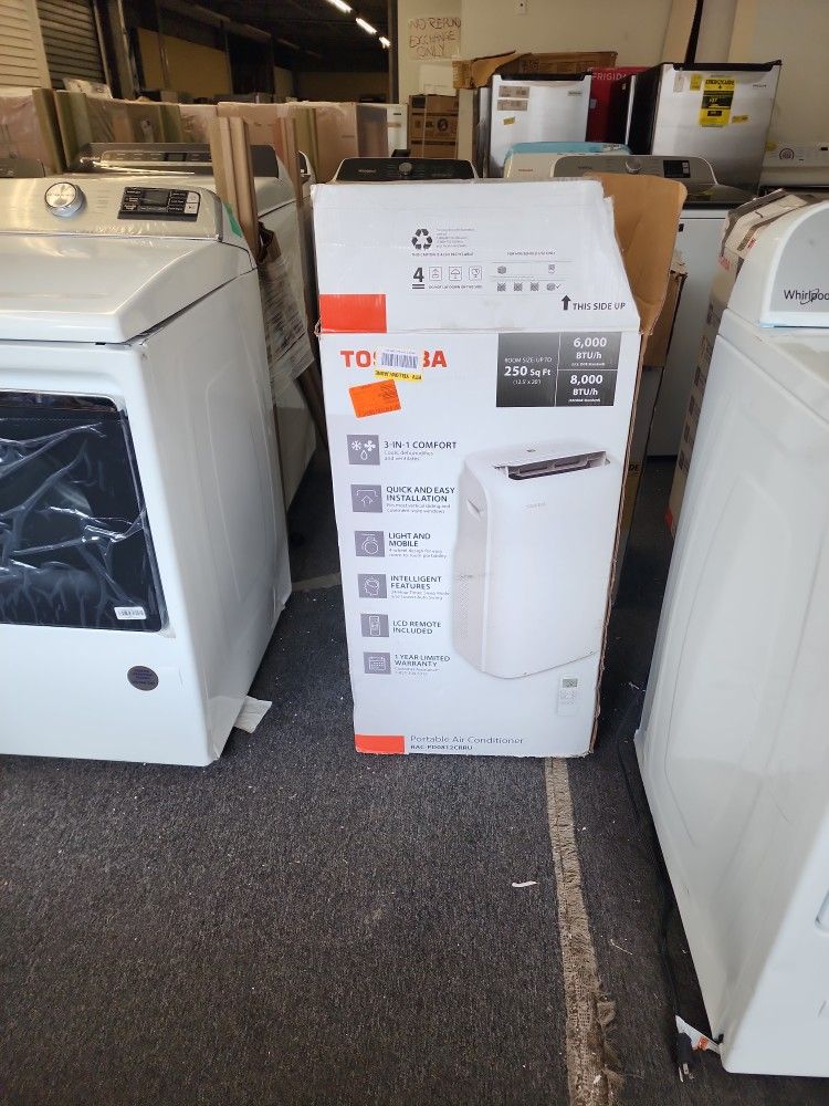 New Toshiba 8000btu Portable AC