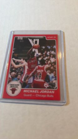 Michael Jordan 1985 Star Rookie reprint card