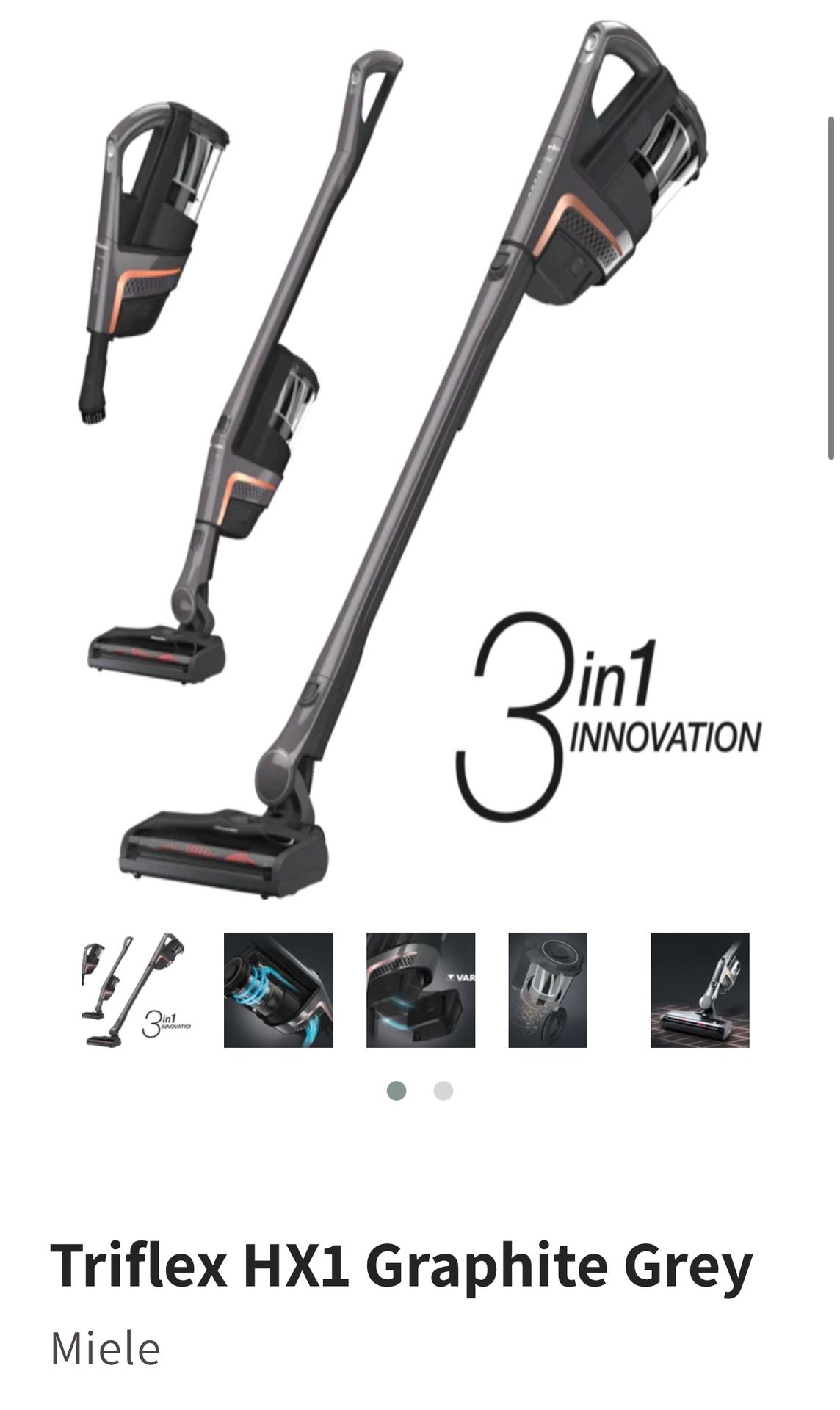 Míele Triflex HX1 Vacuum