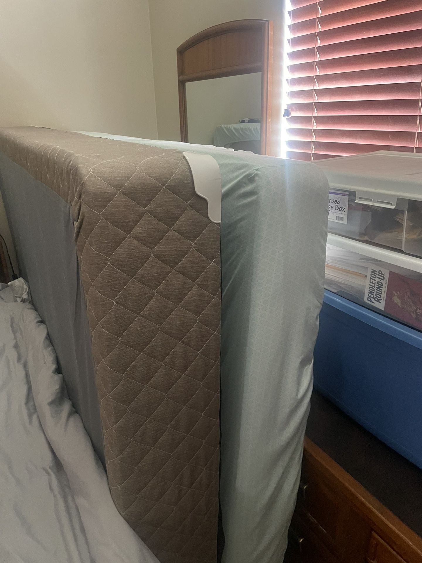 Box Spring, Mattress And Frame Queen