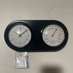 Clock With Thermometer 
