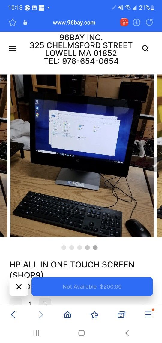 HP ALL IN ONE TOUCH SCREEN (SHOP9)