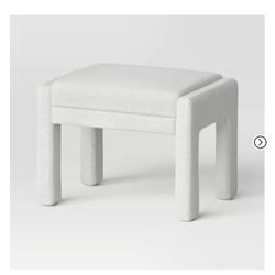 Target Threshold Upholstered Ottoman New Need Assembly