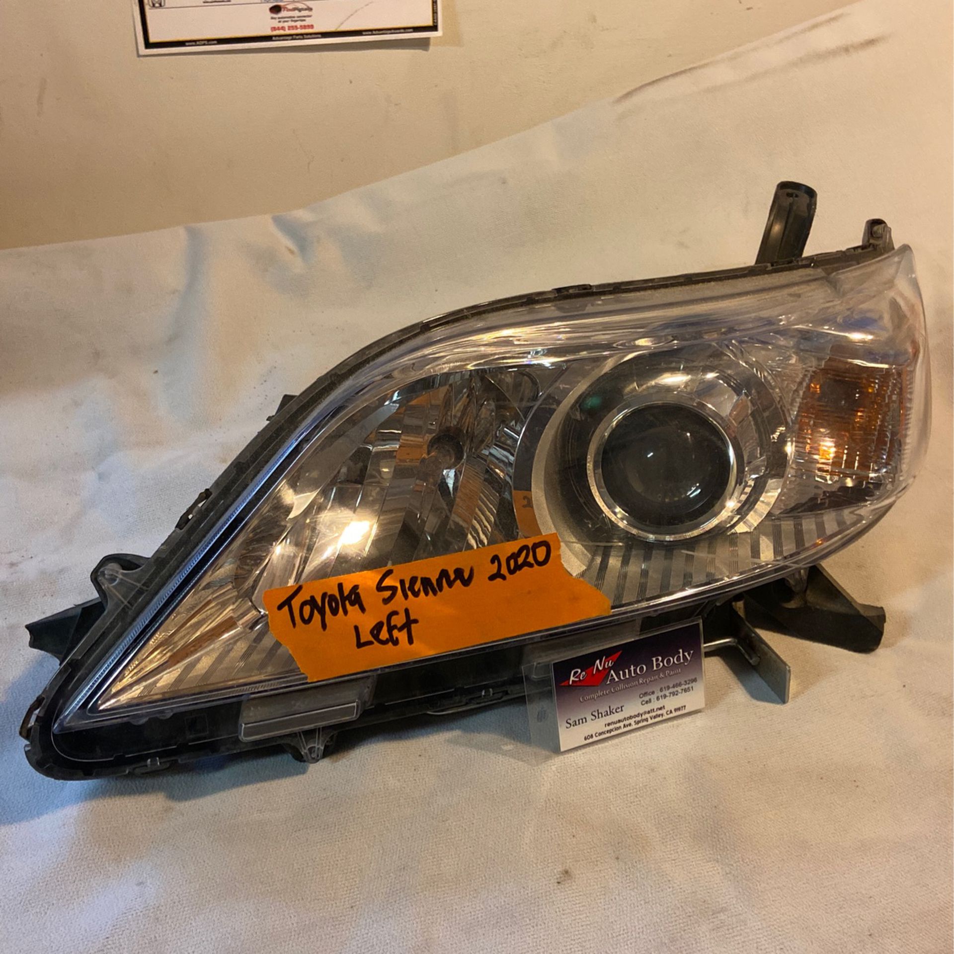 Toyota Sienna Headlight 2019 2020 Headlight Left