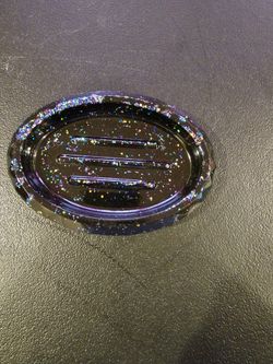 Black Holographic Soap Dish
