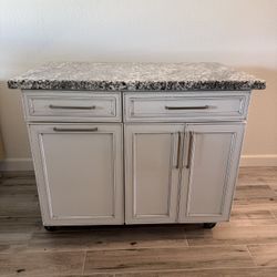 Granite Counter Top Island With Wheels 