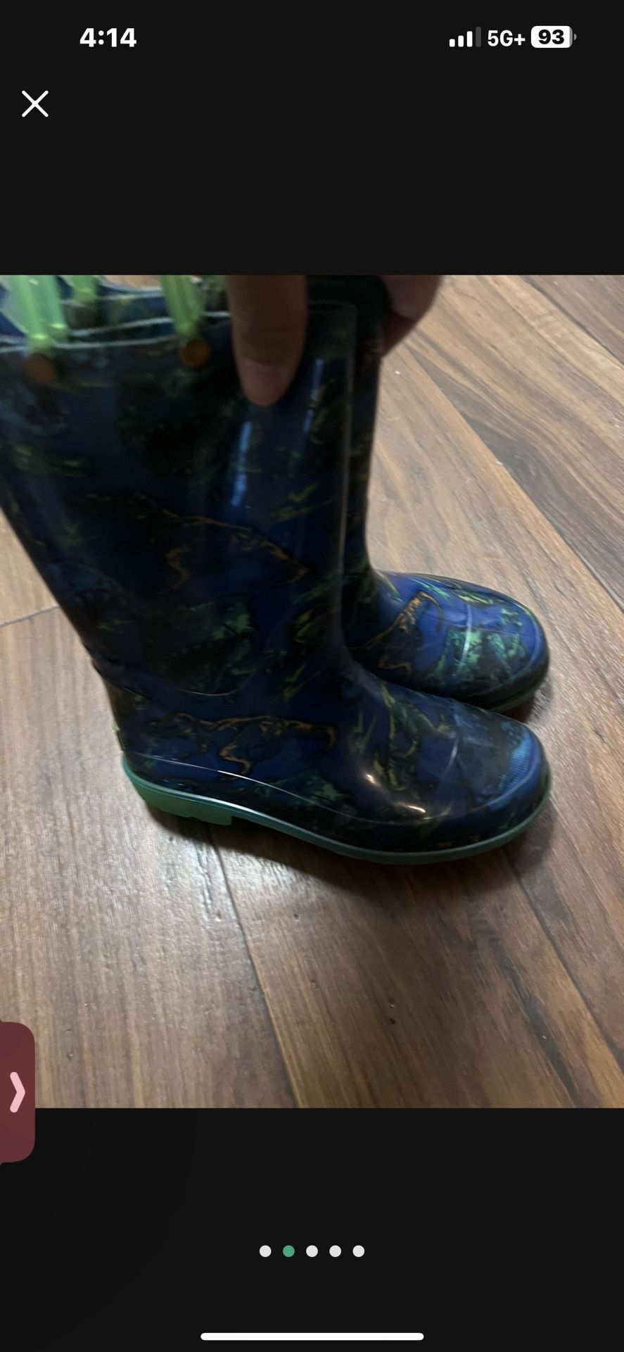 Kids Rain Boots Light Up