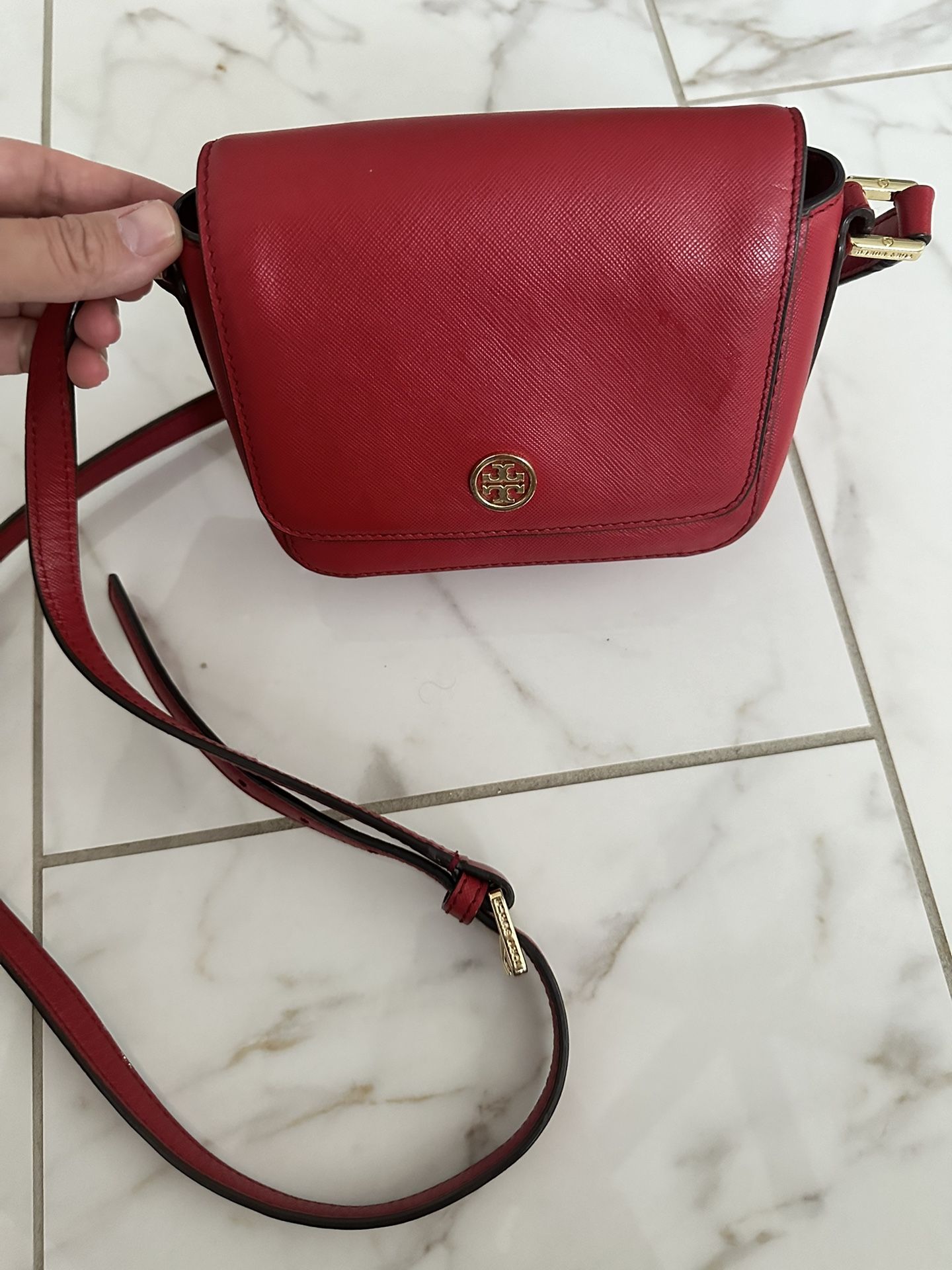 tory burch leather crossbody bag