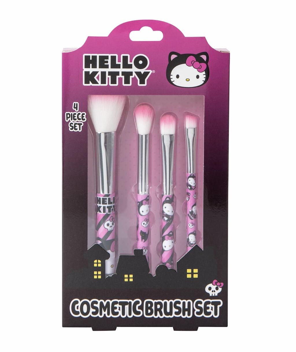 Halloween 💕💀🎀 HELLO KITTY®️🎀💀💕 4pc Cosmetic Brush set