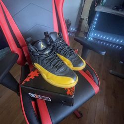 black & yellow jordan 12s 
