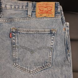 Levis 550 Mens Jeans Lite Blue   42x30