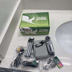 Vivitar Dvr-510 5MP MPEG4 Camcorder with stand and earbuds