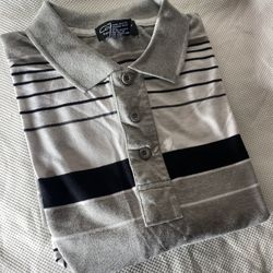 Grey CalTop Striped Shirt