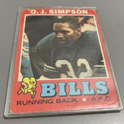 1971 Topps OJ Simpson 