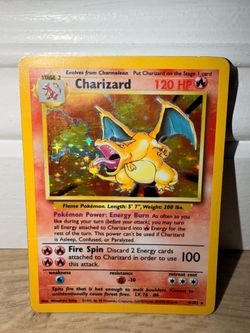 Charizard Base Set Holo LP 4/102 Pokemon TCG