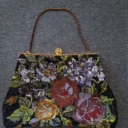 Vtg Christine Custom Bag - Fully Beaded Both Sides - Rare  - Open To Reasonable Offers 