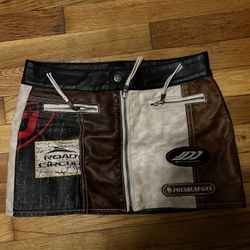 Jaded London Leather Skirt 