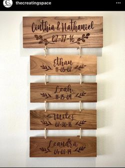 Custom engraved wall boards and signs