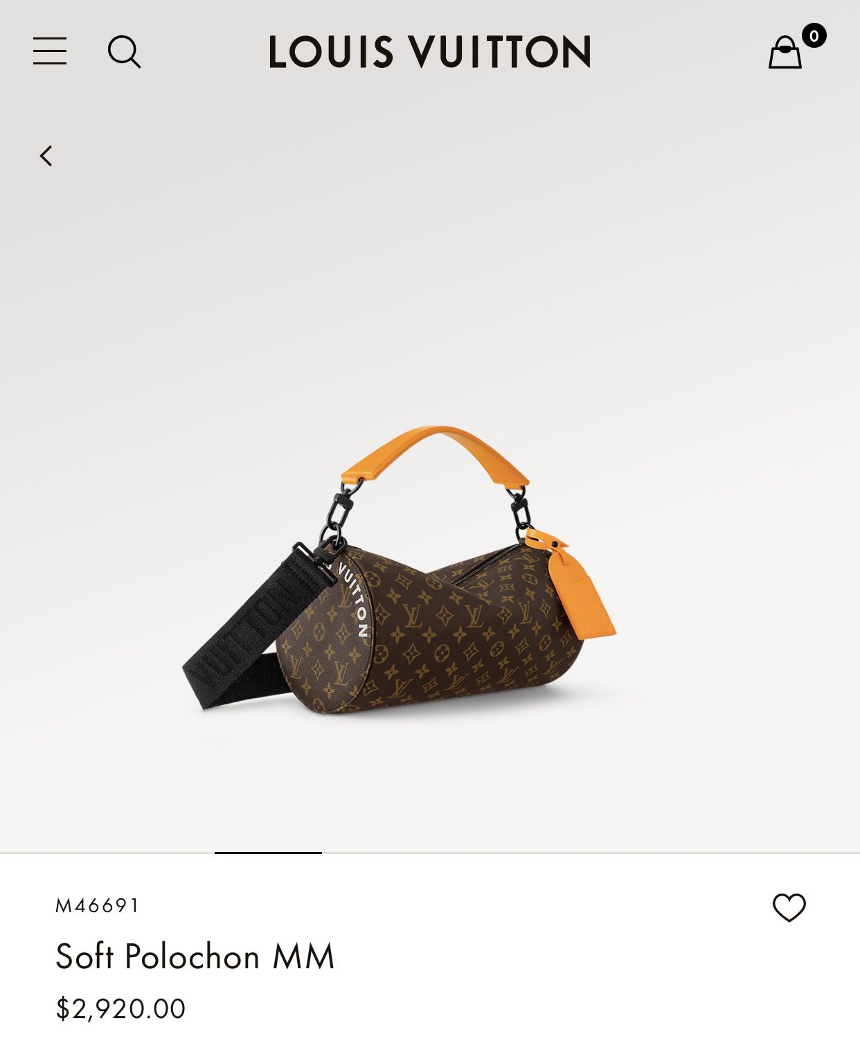 Louis Vuitton 2054 Expandable Polochon Priced