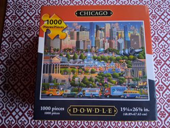 Dowdle Folk Art Chicago 1000 Piece Puzzle