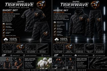 🔥 GeePAC TigerWave Signature Edition Hoodie & Short Set 🔥