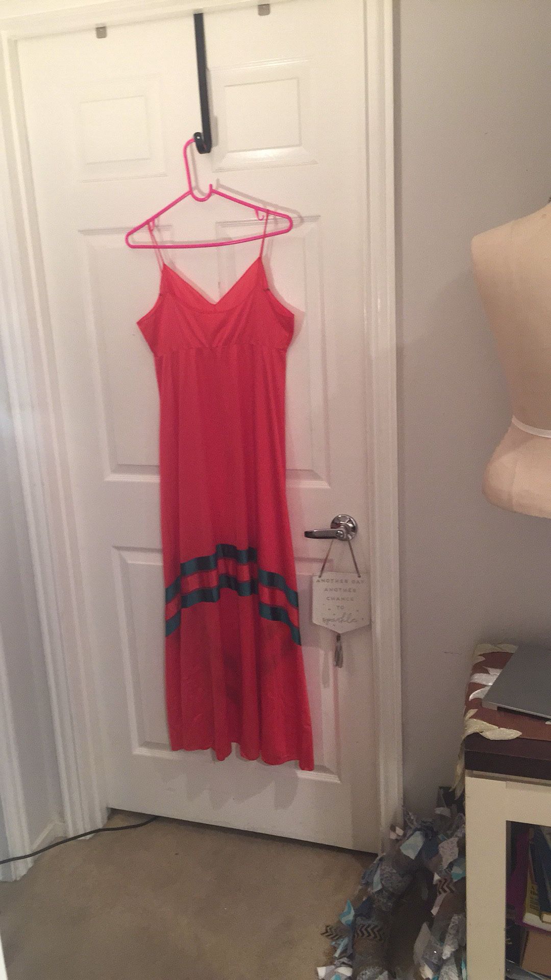 Vassarette Red Nylon Nightgown