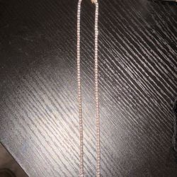 10k Solid Gold Diamond Tennis Necklace