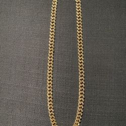 Gold Plate Chain Crystal 