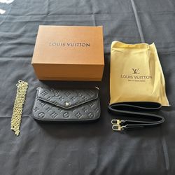 Authentic Black Monogram Purse 