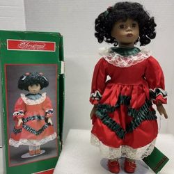Porcelain Christmas Doll
