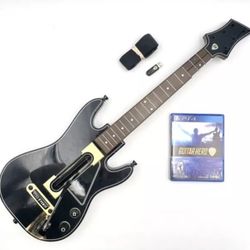 Sony PlayStation 4 - PS4 Guitar Hero Live - Guitar and Dongle and Game Tested