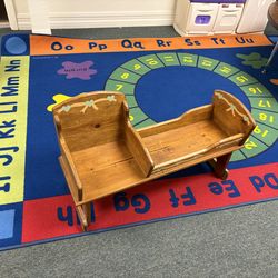 Adorable doll bed with child seat