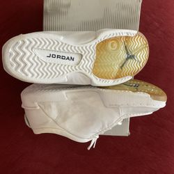 Jordan Certify, White, Silver, & Navy, Size 13 Shoes