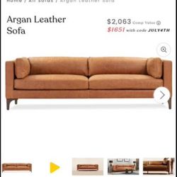 Leather Couch 